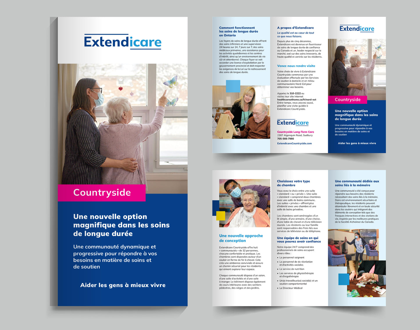Extendicare French Tri-Fold Brochures