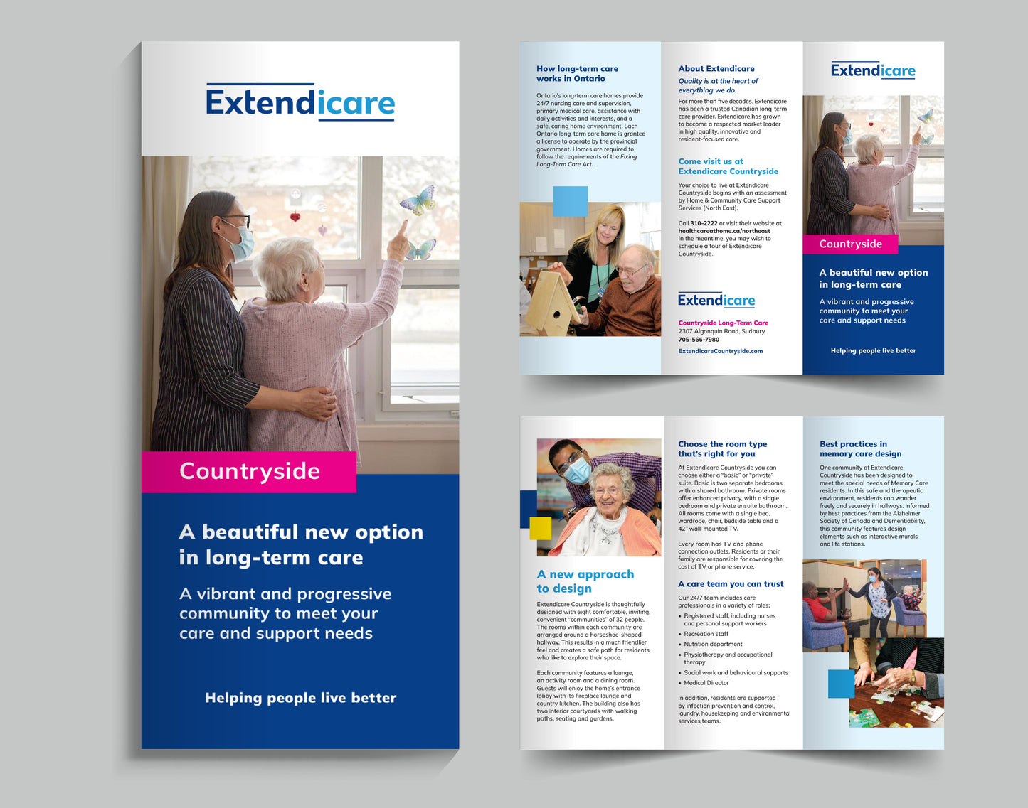 Extendicare English Tri-Fold Brochures