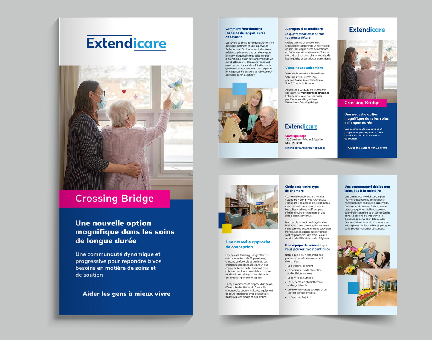 Extendicare French Tri-Fold Brochures